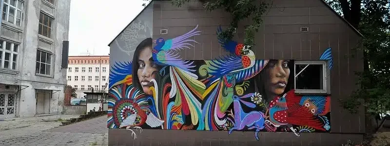 graffiti en Lodz, Polonia